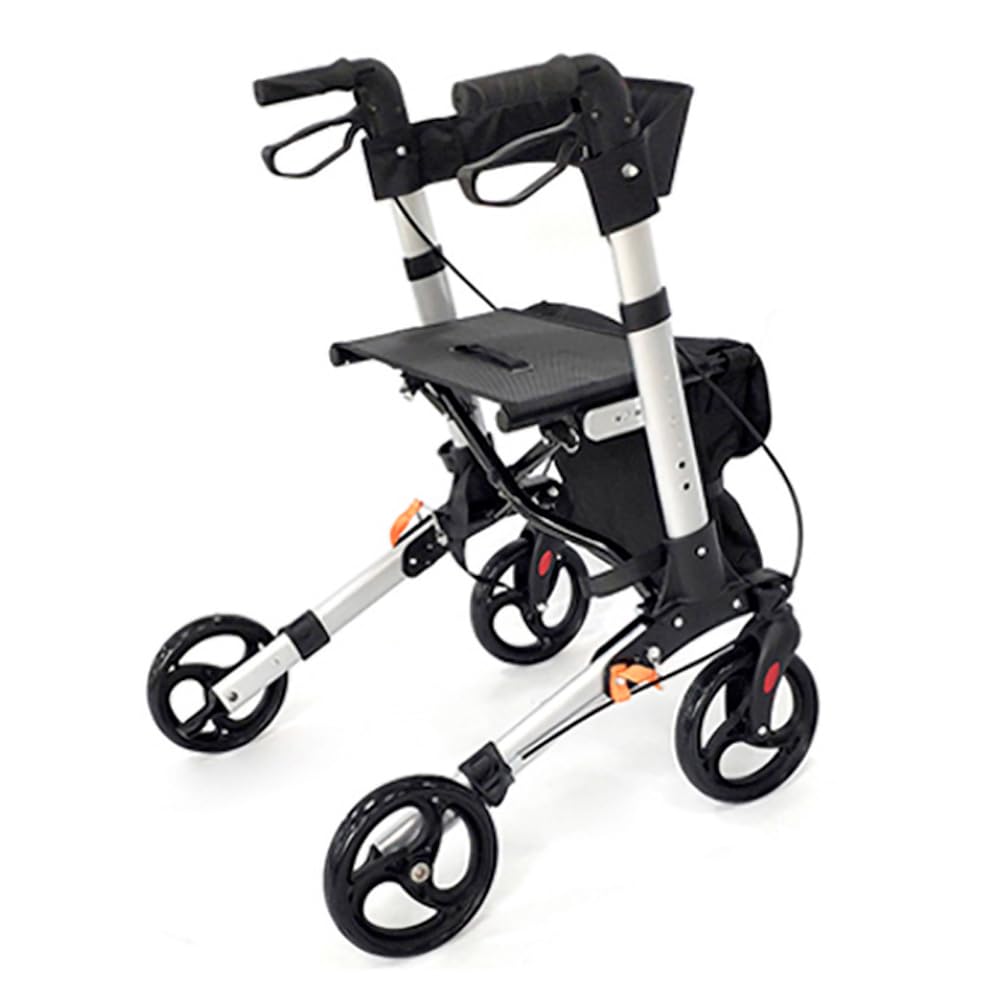 Easylife Deluxe Rollator, Height Adjustable Mobility Walker with